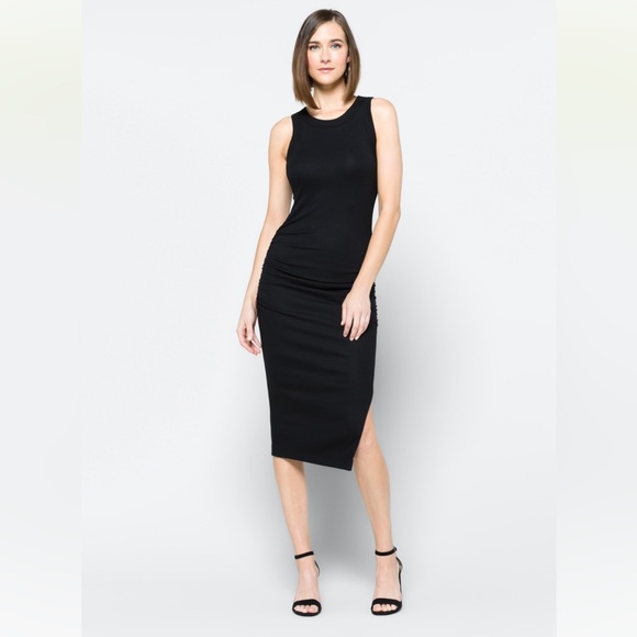 Michael Stars Women's Wren Midi Dress Black / Small